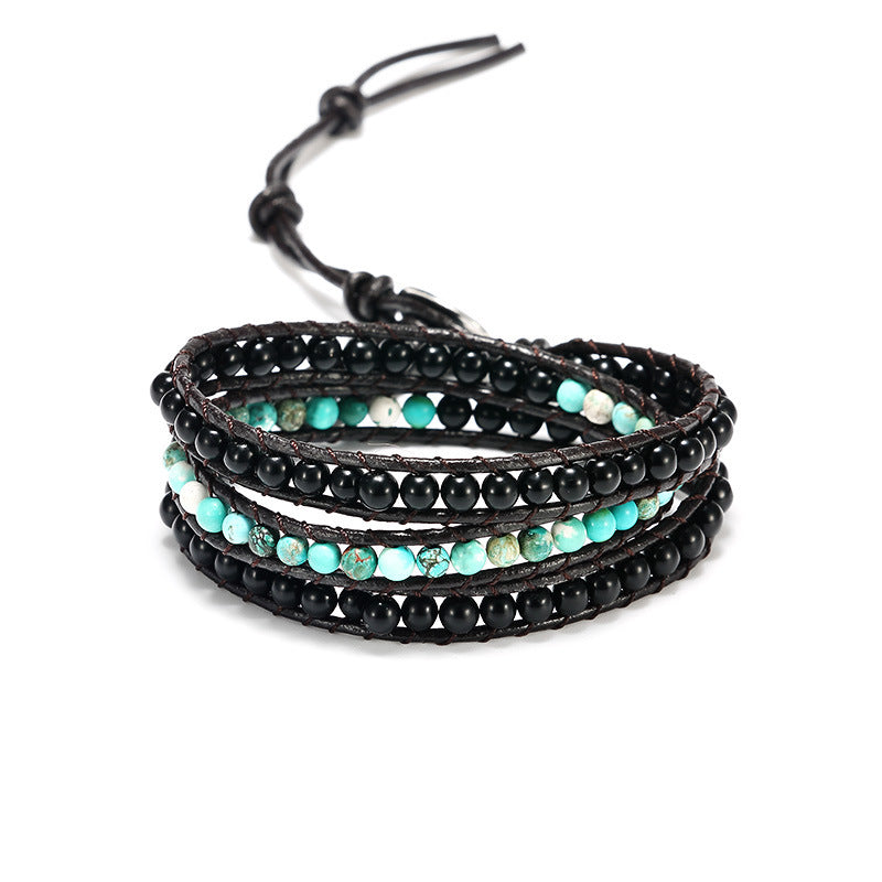 Wholesale Woven Multilayer Natural Stone Bracelets